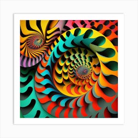 Abstract Fractal Art Art Print