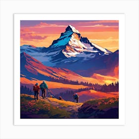 Mountaineering Art Print