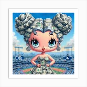 Money Girl 1 Art Print