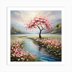 Cherry Blossom Tree 5 Art Print