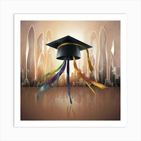 Graduation Hat Art Print