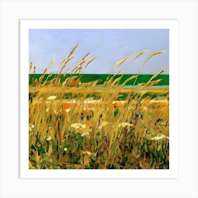 Wild Grasses In Gentle Breeze Art Print