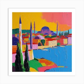 Abstract Travel Collection Istanbul Turkey 8 Art Print