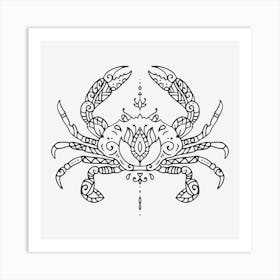 Crab Mandala Art Print