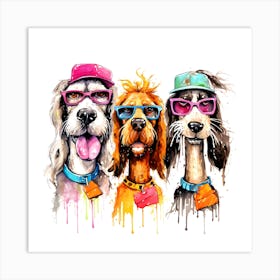 Dogs gang Art Print