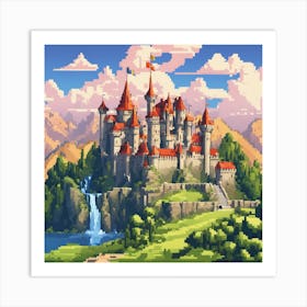 Castle In The Mountains 1 Art Print