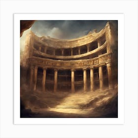 Ancient Theatre front Art Print