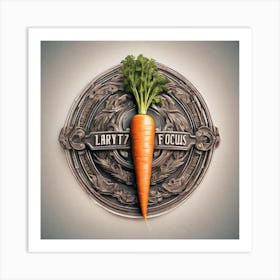 Focus On The Carrot Art Print