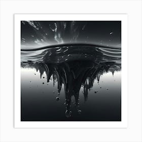 Black Water Art Print