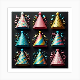 Party Hats Art Print