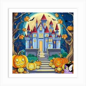 Halloween Castle 2 Art Print