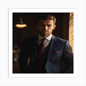 Man In A Suit 1 Art Print