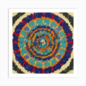 Fusion of Symmetry Mandala Art Print