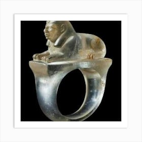 Egyptian Sphinx Ring Art Print