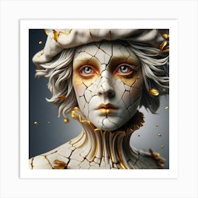 Cracked Pierot Vol 56 Art Print