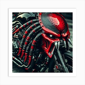 Predator Motorcycle 1 Art Print