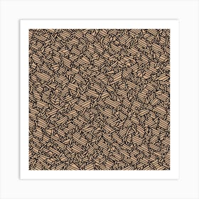 Tahitian Pattern, A Seamless Pattern, Flat Art, 166 Art Print