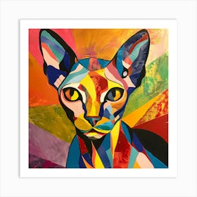 Kisha2849 Picasso Style Hairless Cat No Negative Space Full Pag 7acccc8d 753a 40f7 Ba35 536ad3ea486d Art Print