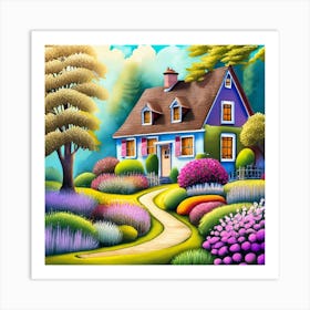 House In The Garden4 Art Print