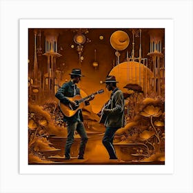 Acoustic Guitars Art Print