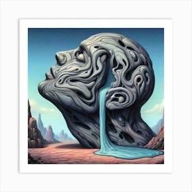 'Alien Head' Art Print