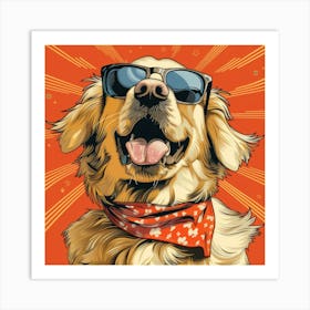 Golden Retriever 9 Art Print