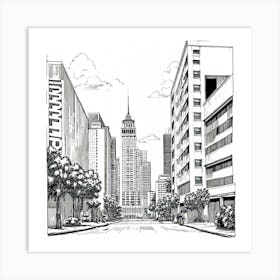 Cityscape Art Print