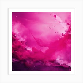 Abstract Minimalist Painting That Represents Duality, Mix Between Watercolor And Oil Paint, In Shade (27) Art Print