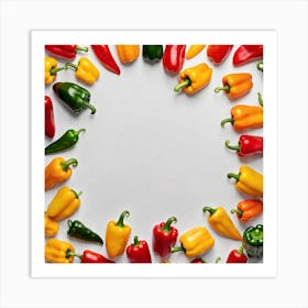 Peppers In A Circle 3 Art Print