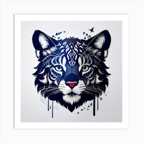 Tiger Head Art Print