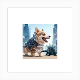 Corgi Dog 1 Art Print