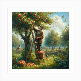 Apple Picker Art Print