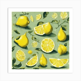 Lemons Art Print