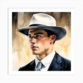 Creative Male Portrait 14 Art Print