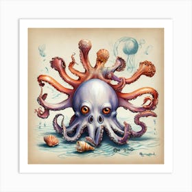 Octopus 70 Art Print