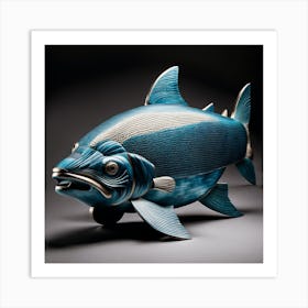 Blue Salmon Art Print