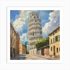 Leaning Tower Of Pisa 3 Art Print