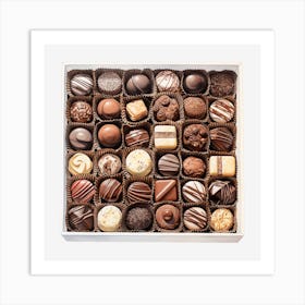 Chocolates In A Box 10 Art Print