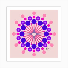 Heart Mandala Art Print