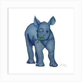 Baby Rinho. Art Print