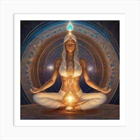 Sacred meditation Art Print