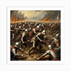 Battle Of St Petersburg Art Print