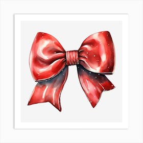 Red Bow 5 Art Print