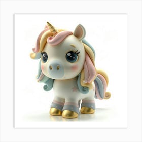 Unicorn Figurine 82 Art Print