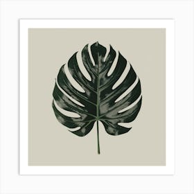 Monstera Leaf 1 Art Print