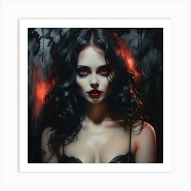 Vampire Girl 3 Art Print