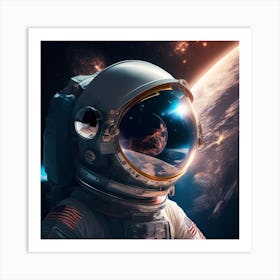 Astronaut In Space 5 Art Print