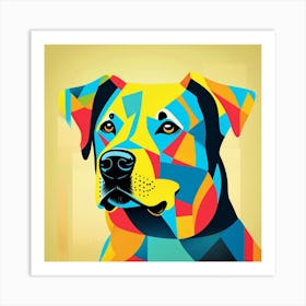 Geometric Dog Art Print