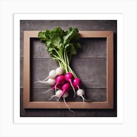 Radishes In A Frame 5 Art Print