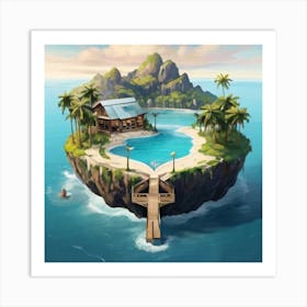 Island In The Sea Art Print